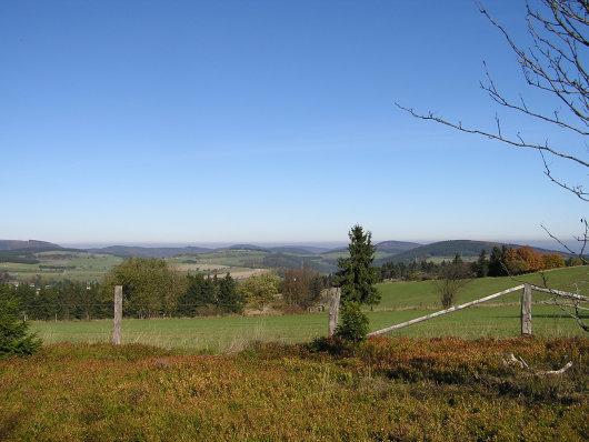 Blick über das hessische Upland in nördliche Richtung.